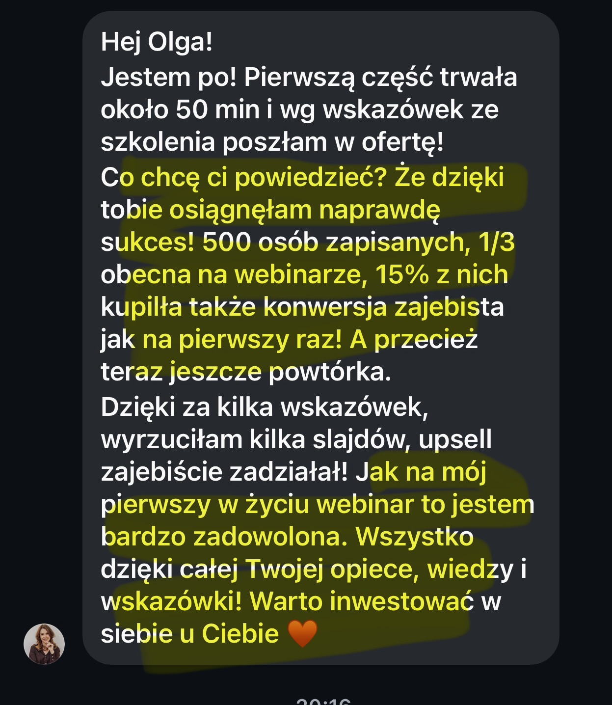 Opinia uczestniczki programu 5