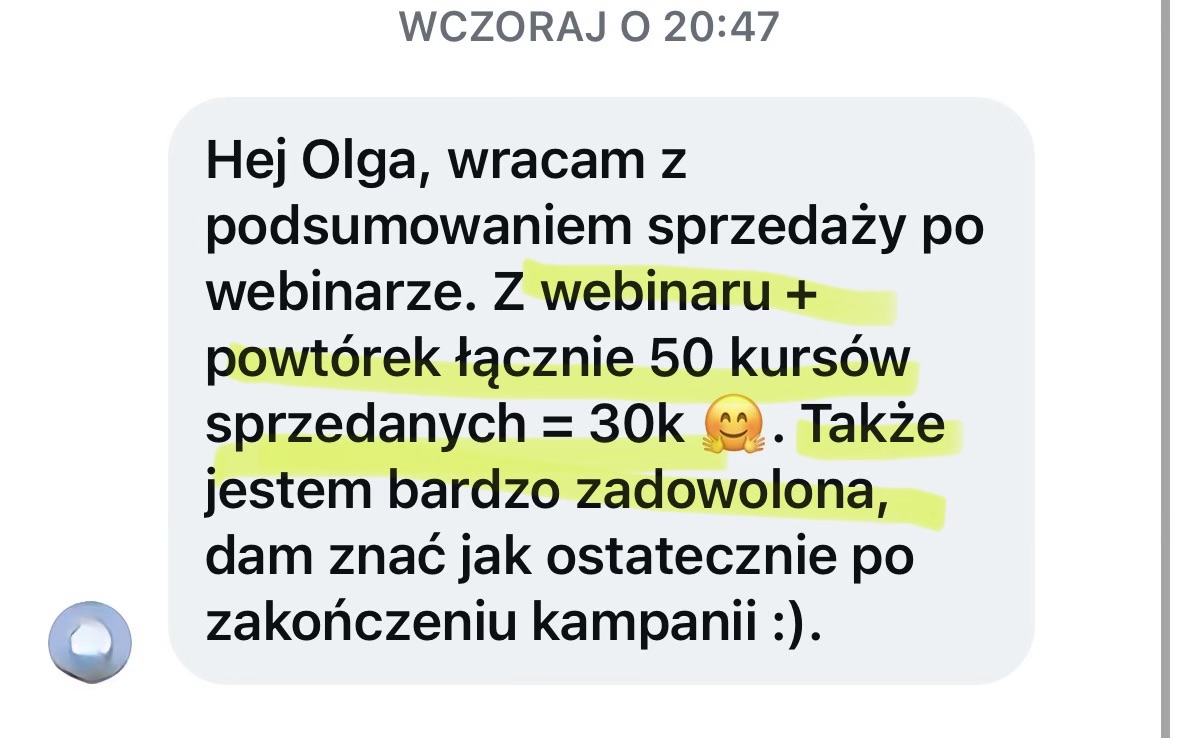 Opinia uczestniczki programu 7