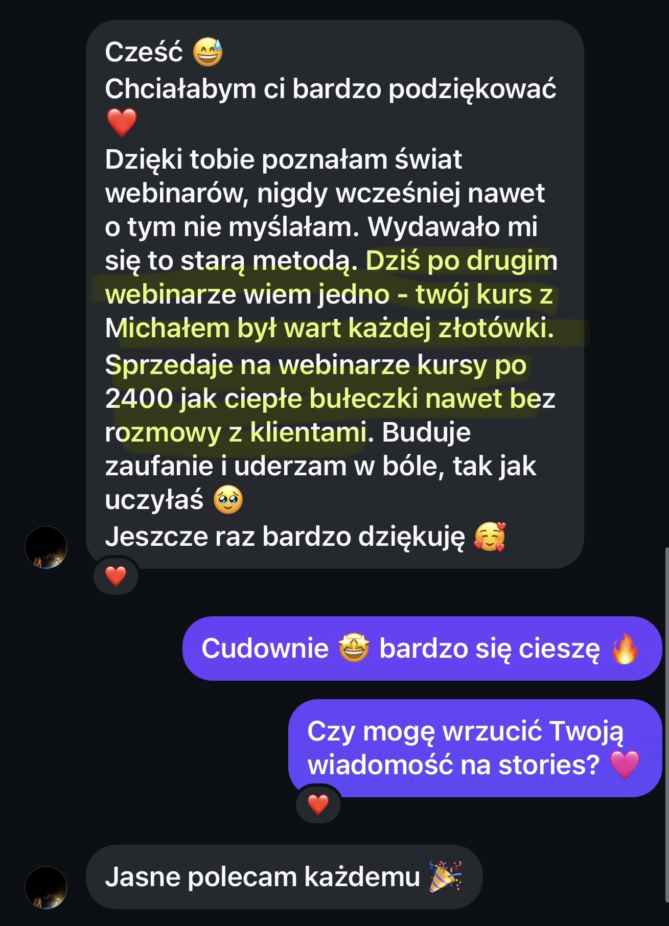 Opinia uczestniczki programu 1